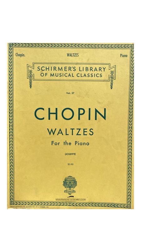 Tweedehands bladmuziek – Chopin Waltzes Vol. 27 voor piano solo, nette uitgave.
