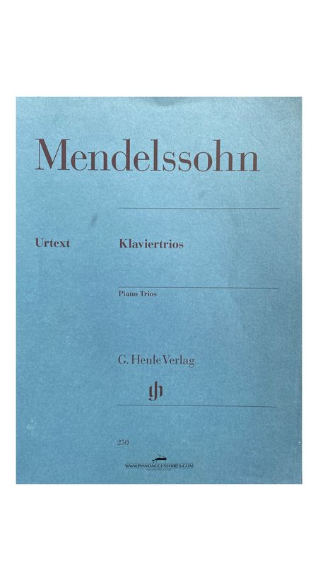 Tweedehands bladmuziek – Mendelssohn Piano Trios Op. 49 & Op. 66 voor piano, viool en cello
