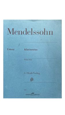 Mendelssohn – Piano Trios Tweedehands bladmuziek – Mendelssohn Piano Trios Op. 49 & Op. 66 voor piano, viool en cello