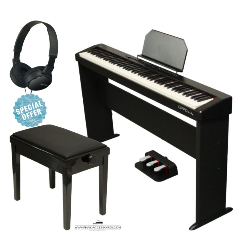 Digitale piano package GPPD Home Stage C8 – Zwart