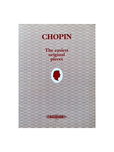 Tweedehands pianoboek “Chopin – The Easiest Original Pieces” met zichtbare kaft in goede staat.