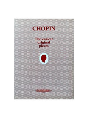Tweedehands pianoboek “Chopin – The Easiest Original Pieces” met zichtbare kaft in goede staat.