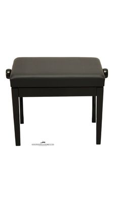 Zwart hoogglans GPPD pianobank Model 4 met comfortabele beklede zitting