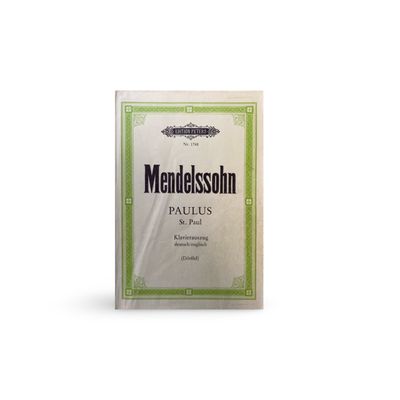 Tweedehands bladmuziek Mendelssohn – Paulus (oratorium)
