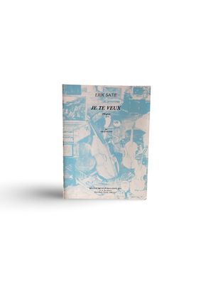 Erik Satie - Je te veux Afbeelding van tweedehands bladmuziek Je te veux door Erik Satie
