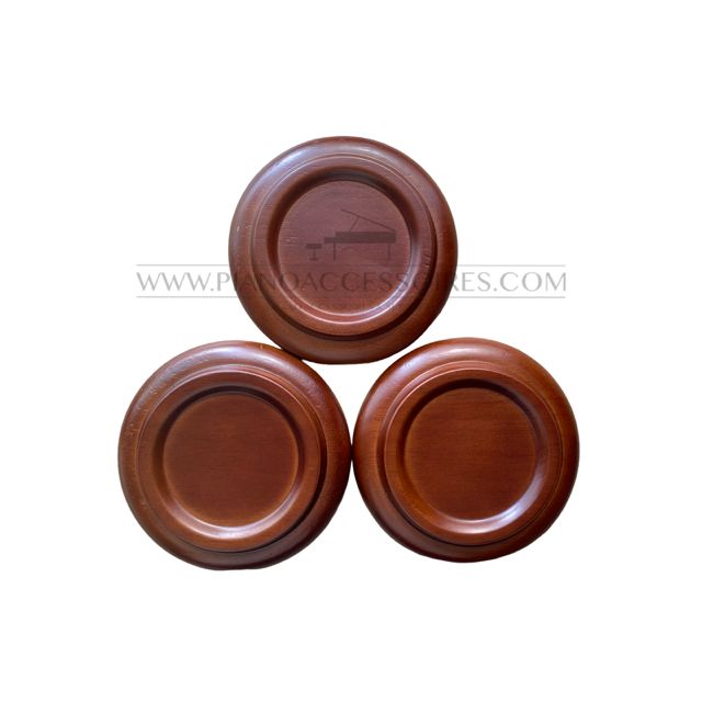 Set van 3 vleugelschotels van notenhout, ideaal voor vleugels