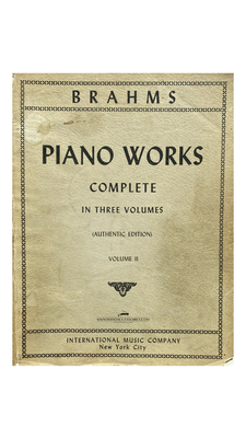 Brahms – Complete Piano Works, Volume II Tweedehands bladmuziek – Brahms Complete Piano Works, Volume II, nette uitgave voor piano.