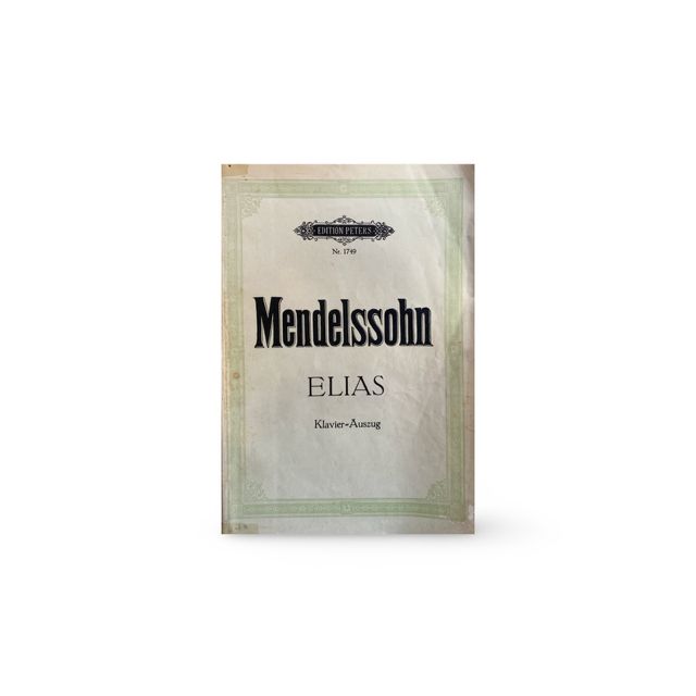 Mendelssohn Elias Mendelssohn – Elias, tweedehands koor- en orkestpartituur