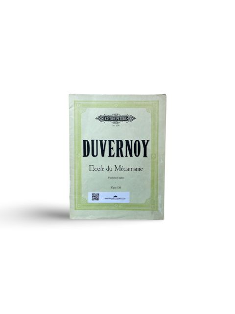 Duvernoy - École du mécanisme, Op. 120 Boekcover van Duvernoy – École du mécanisme, opus 120, technische oefeningen voor piano