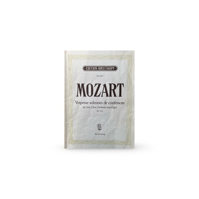 Mozart: Vesperae solennes de confessore (KV 339) Mozart – Vesperae solennes de confessore KV 339, klassieke muziekcompositie