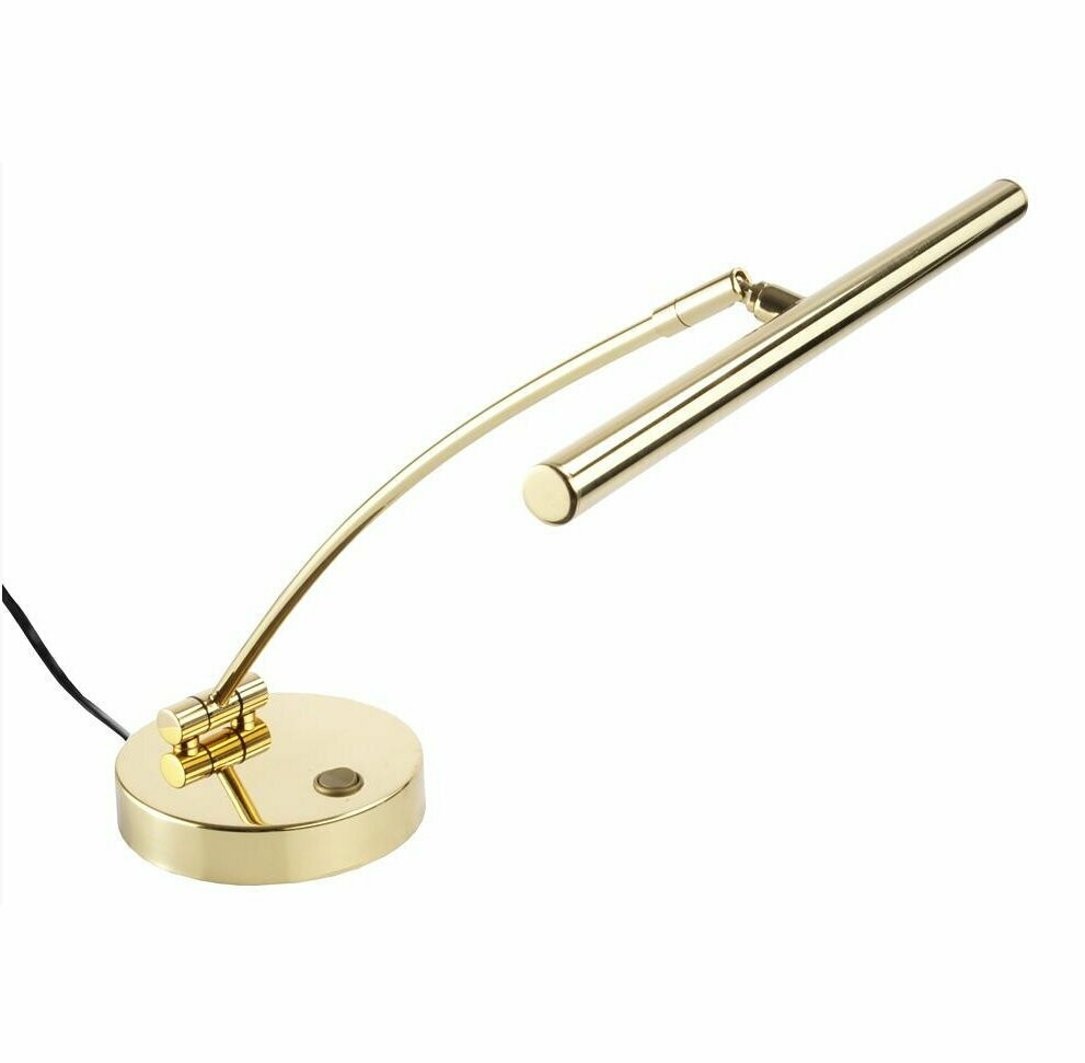 Jahn Pianolampe LED- Messing Hochglanz LED Pianolampe Messing hochglanz verstellbar Notenlicht Klavier