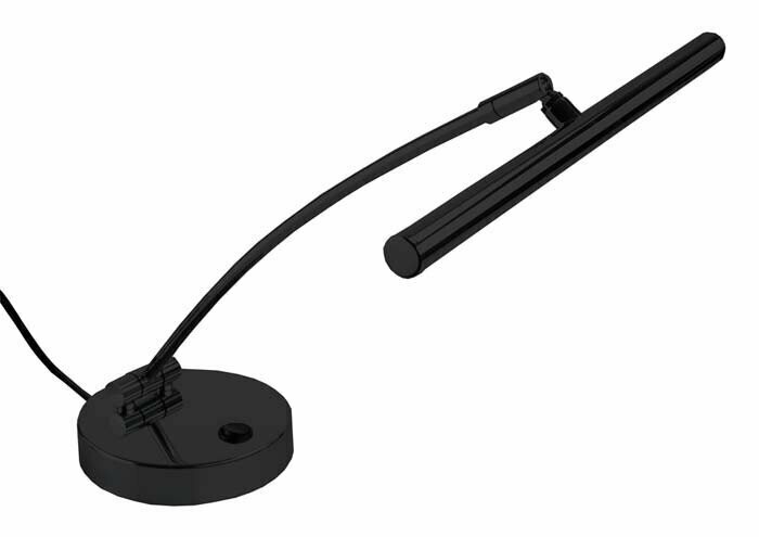 LED pianolamp zwart hoogglans voor bladmuziek verlichting
