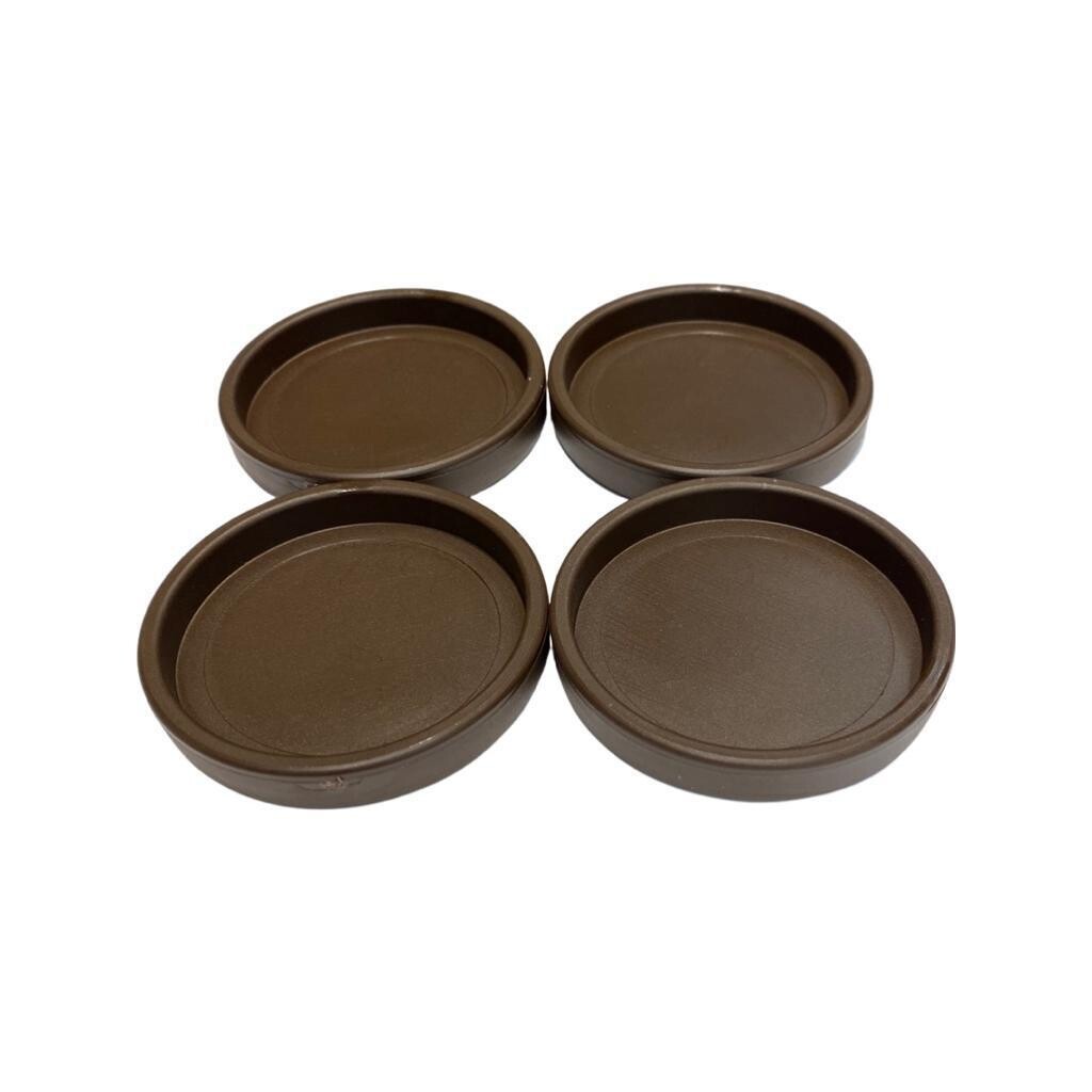 Pianoschotels bruin (4st) Set van 4 bruine pianoschotels voor bescherming en stabiliteit