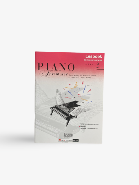Faber Piano Adventures – Deel 2 Pianomethode Faber Piano Adventures deel 2 met oefeningen en muziekstukken.