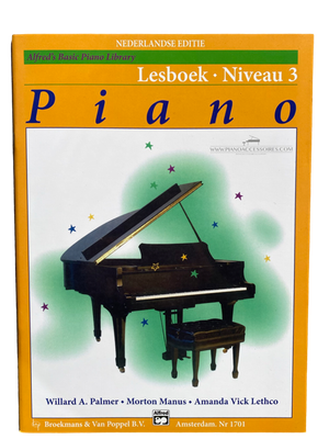 Alfred's Piano Methode – Lesboek 3, pianolesboek voor gevorderde pianisten.