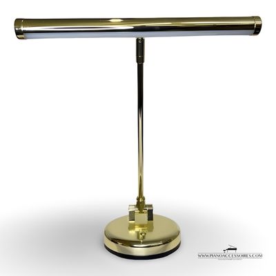 GPPD pianolamp in messing hoogglans, verstelbaar en ideaal voor bladmuziekverlichting