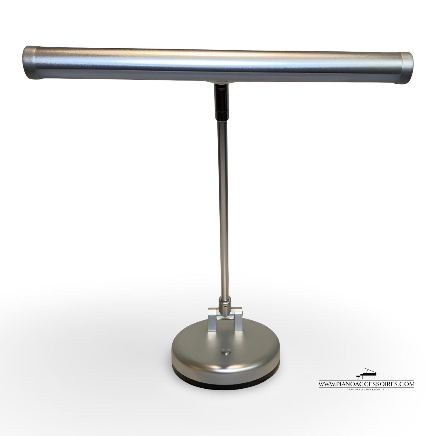 Pianolamp GPPD Chroom Mat GPPD pianolamp in mat chroom voor gelijkmatige verlichting van de bladmuziek.