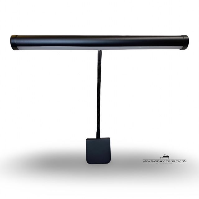 Vleugellamp GPPD Zwart Mat Matzwarte GPPD pianolamp met verstelbare arm en klem voor digitale piano’s