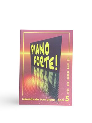 Piano Forte Boek 5 met bladmuziek voor piano en oefeningen voor verdere muzikale ontwikkeling.