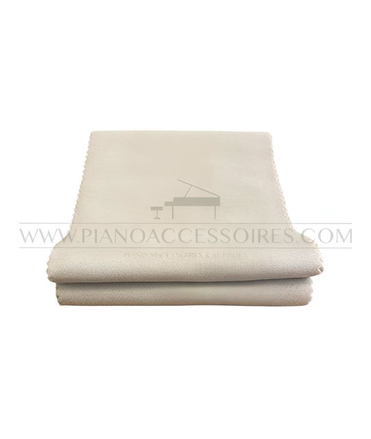 Toetsenloper van grijs fluweel voor piano of vleugel, elegant en functioneel