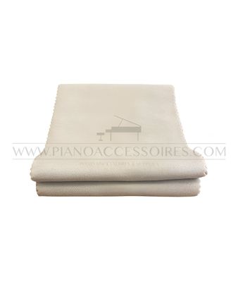 Toetsenloper van grijs fluweel voor piano of vleugel, elegant en functioneel