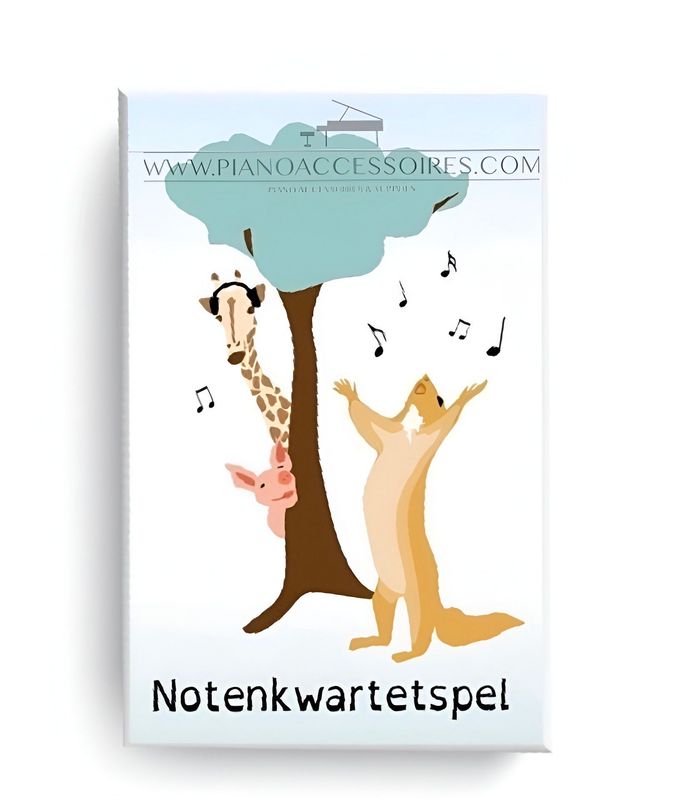 Notenkwartetspel Notenkwartetspel om op speelse wijze noten, rusten, sleutels en notenschrifttekens te leren
