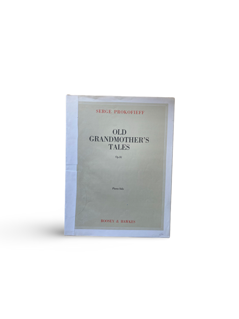 Sergei Prokofjew – Tales of an Old Grandmother op. 31 tweedehands Bladmuziek Sergei Prokofjew Tales of an Old Grandmother op. 31 voor piano.