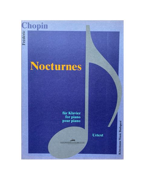Bladmuziek van Chopin: Nocturnes voor piano solo, Urtext-editie.