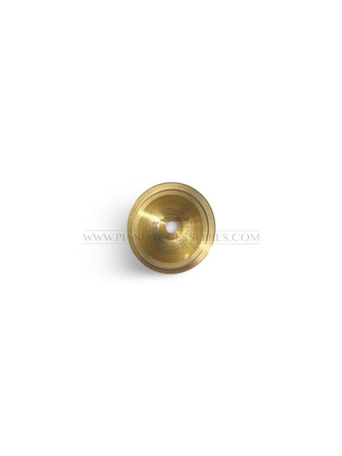 Messing rozet Ø 27 mm voor montage van een vleugeldekselstok