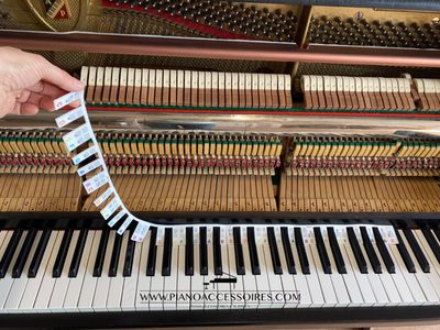 Notenstreifen für Klavier Silikon-Notenstreifen für Klavier zum Erlernen der Notennamen