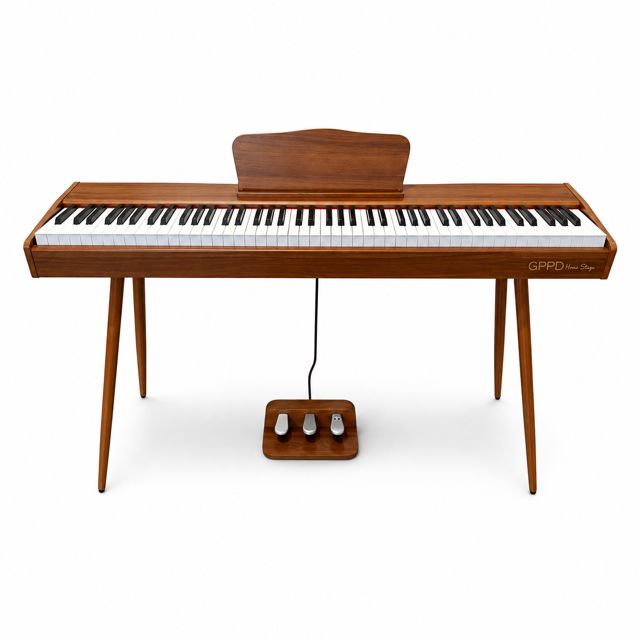 Digitale Piano GPPD Home Stage C9 Moderne GPPD Home Stage C9 digitale piano met drie pedalen.