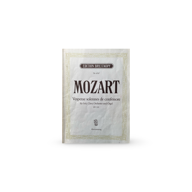Mozart – Vesperae solennes de confessore KV 339, klassieke muziekcompositie