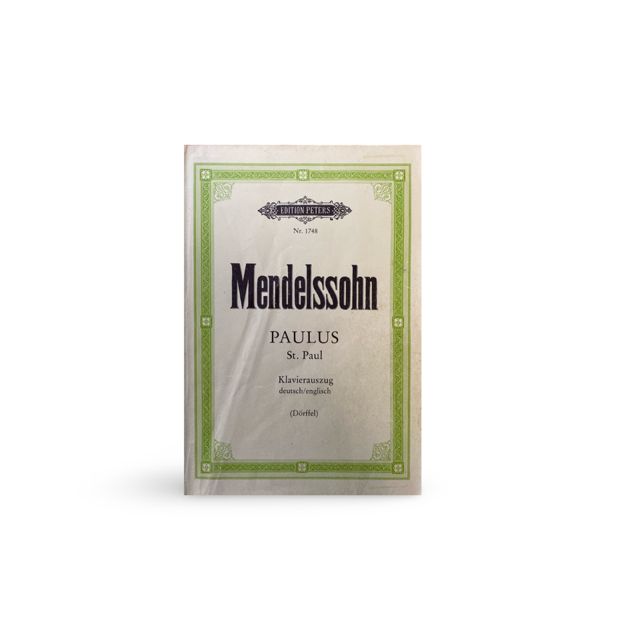 Mendelssohn – Paulus (Oratorium) Mendelssohn Paulus oratorium partituur met koor en solisten
