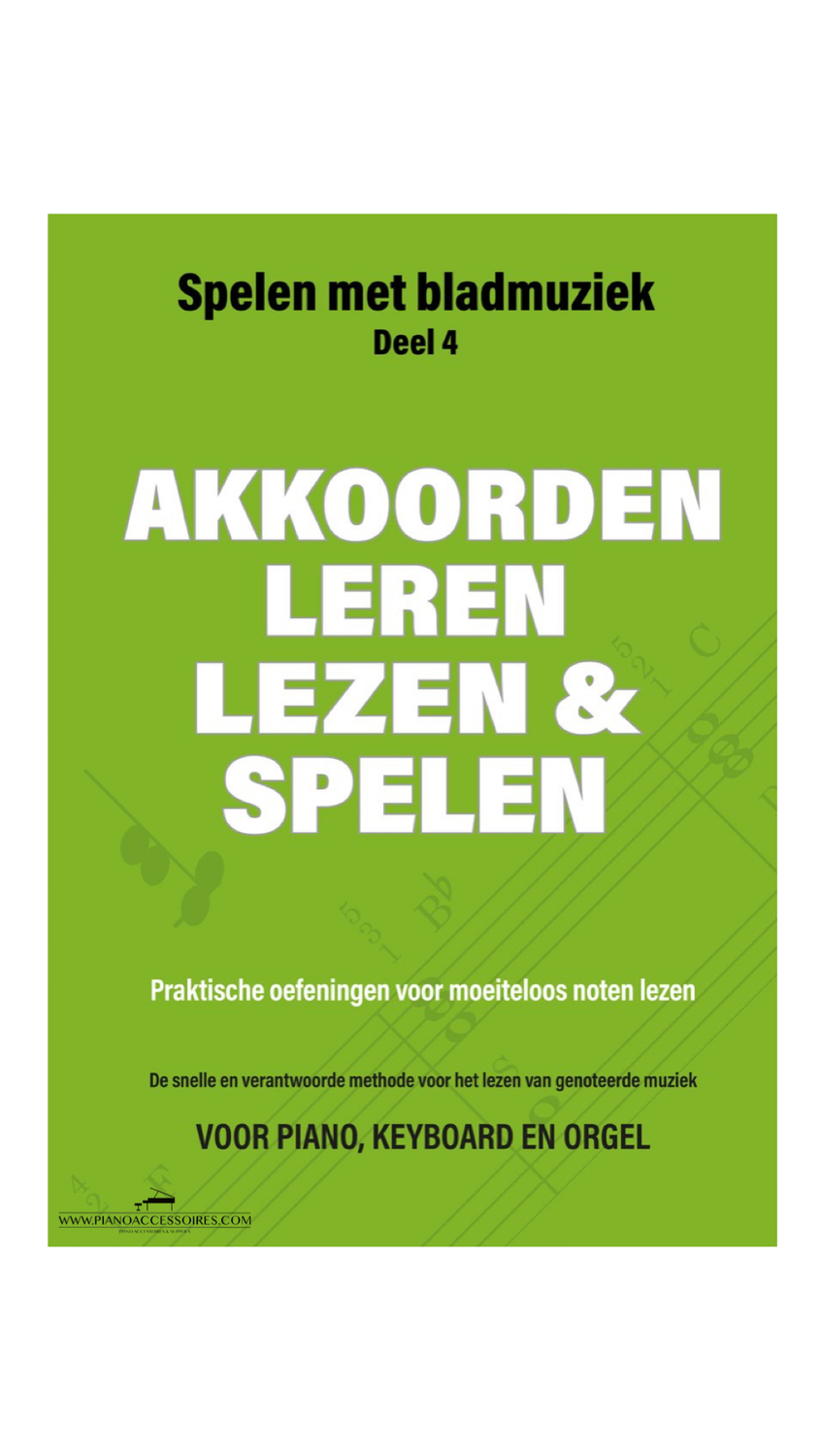Akkoorden leren, lezen en spelen – Deel 4 Boekomslag van Akkoorden leren, lezen en spelen – Deel 4 door Iebele Abel en Jacco Lamfers, lesboek
