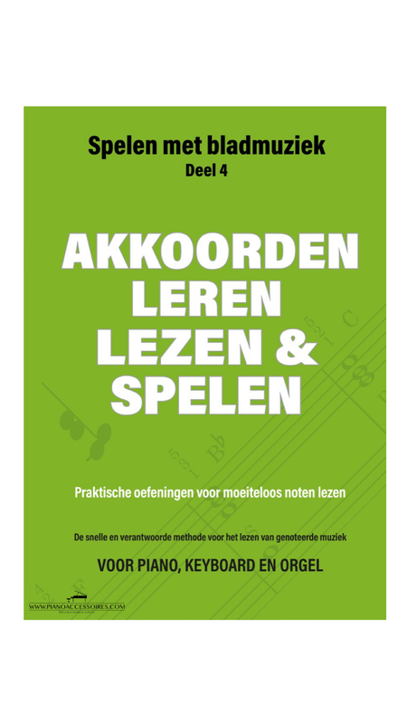 Akkoorden leren, lezen en spelen – Deel 4 Boekomslag van Akkoorden leren, lezen en spelen – Deel 4 door Iebele Abel en Jacco Lamfers, lesboek