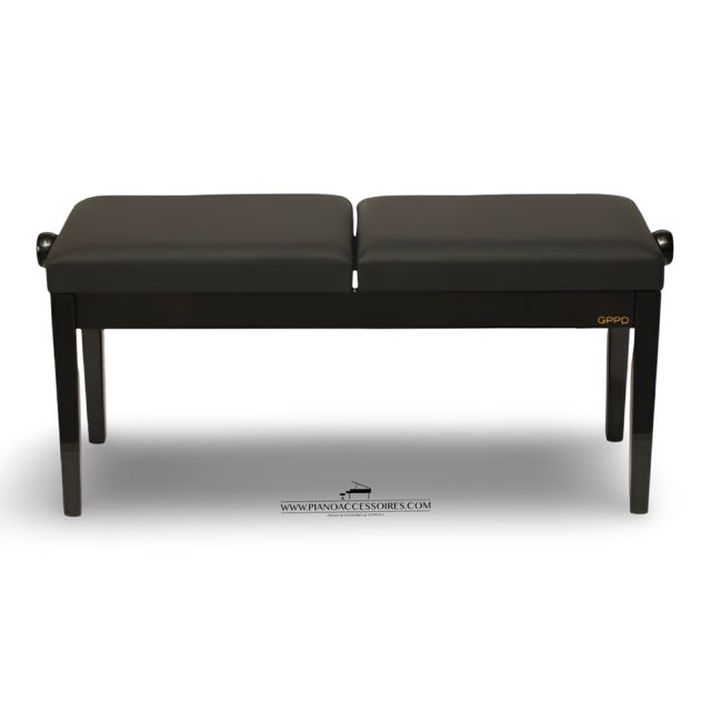 GPPD Pianobank Duo, comfortabele dubbele bank voor twee pianisten – pianoaccessoires.com