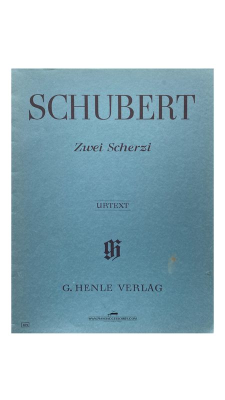 Tweedehands bladmuziek Schubert – Zwei Scherzi voor piano solo, nette uitgave in goede staat.