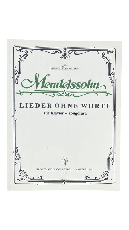 Felix Mendelssohn – „Lieder ohne Worte“ voor piano solo Tweedehands bladmuziek van Mendelssohn Lieder ohne Worte voor piano solo.