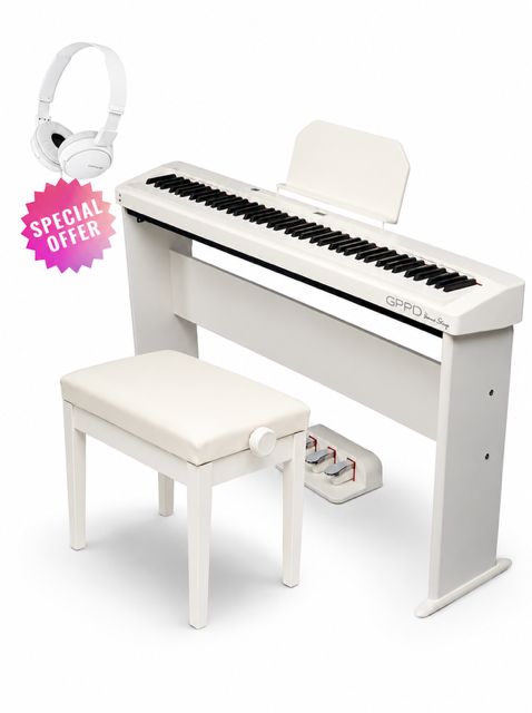 GPPD Home Stage Package C8 Wit digitale piano compleet pakket