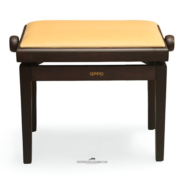 GPPD Pianobank Model 3 – Rosewood Mat met Crème Stofzitting GPPD Pianobank Model 3 Rosewood Mat met crème stofzitting