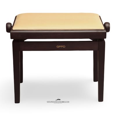 GPPD Pianobank 3 – Rosewood Mat met Crème Stofzitting GPPD Pianobank 3 – Rosewood Mat met Crème Stofzitting