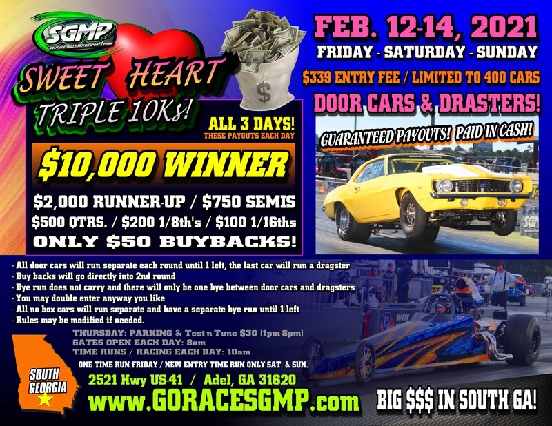 SGMP - PAY IN FULL - FEB. 12-14 RACE