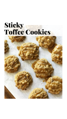 Dozen Sticky Toffee Cookies