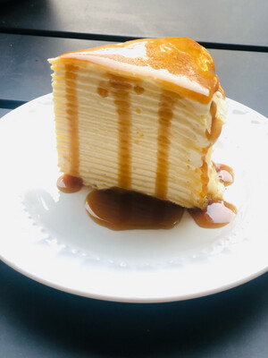 Sticky Toffee Mille Crepe Cake