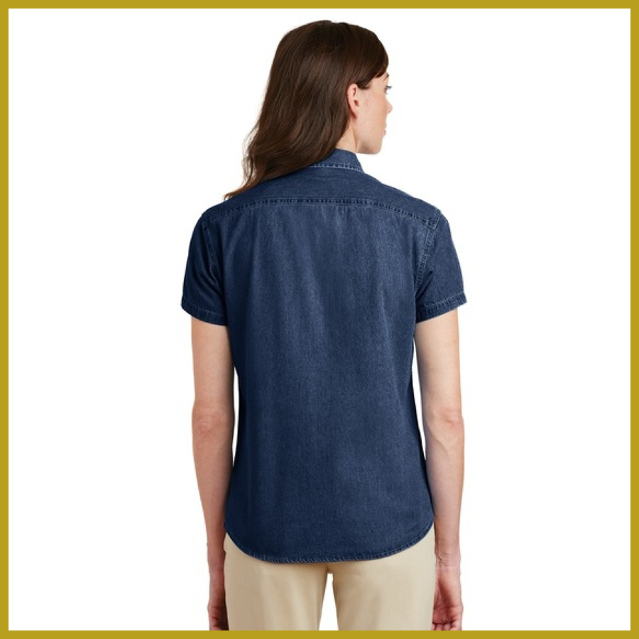 Port & Company - Ladies Short Sleeve Value Denim Shirt, Product