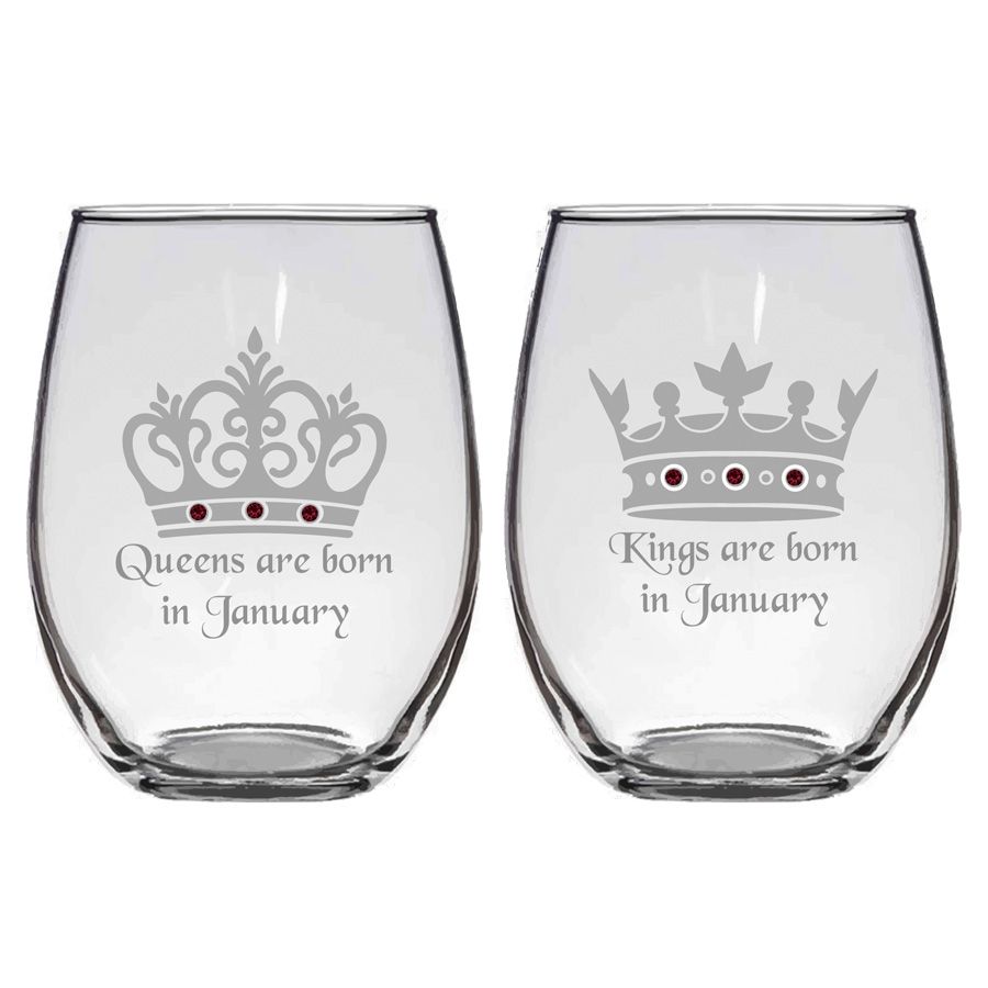 20oz Queens &amp; Kings Glassware
