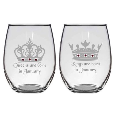 20oz Queens &amp; Kings Glassware