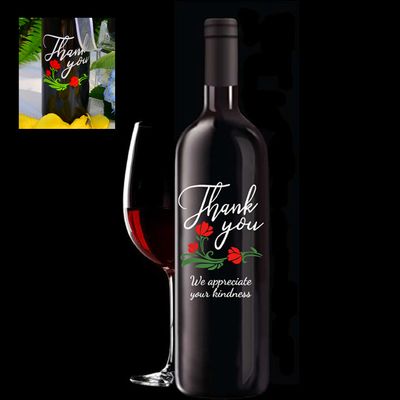 Wine Bottle Thank You