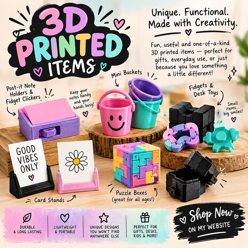3D Printed items