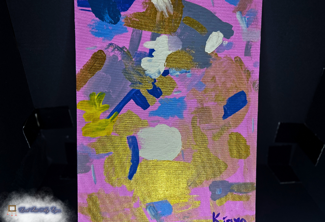 "Pink and Gold" Kinyo (Painting)